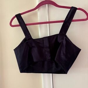 Chic Deep Purple Satin Bodice